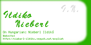 ildiko nieberl business card