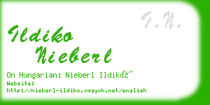 ildiko nieberl business card